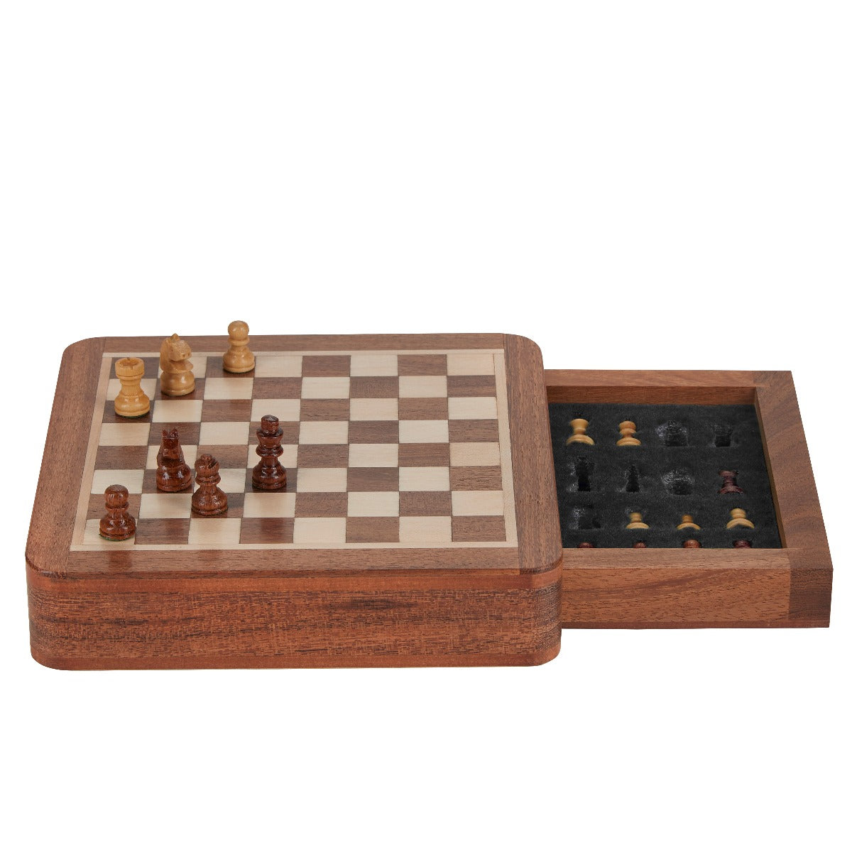 Margit Brandt skakspil - Dark Brown - Bahne